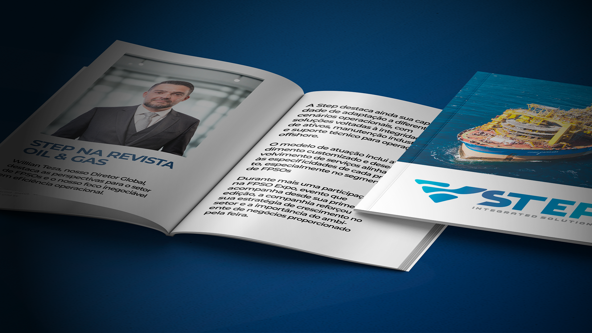 Destaque na Revista Oil & Gas Brasil: STEP reforça liderança e foco na eficiência operacional no mercado de FPSOs